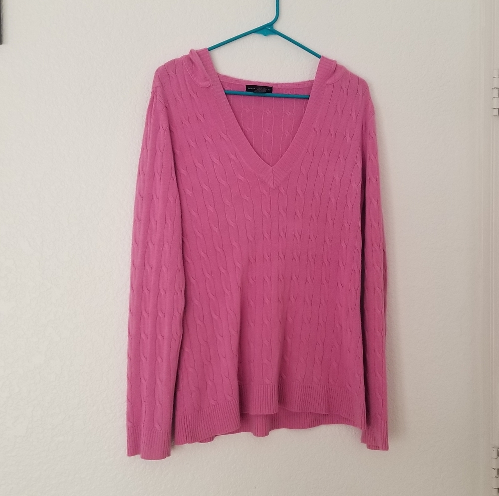 Pink Hooded Sweater